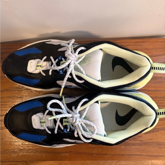 Nike Men's Chunky Sneaker in Black, Blue & Neon Yellow - Picture 5 of 10